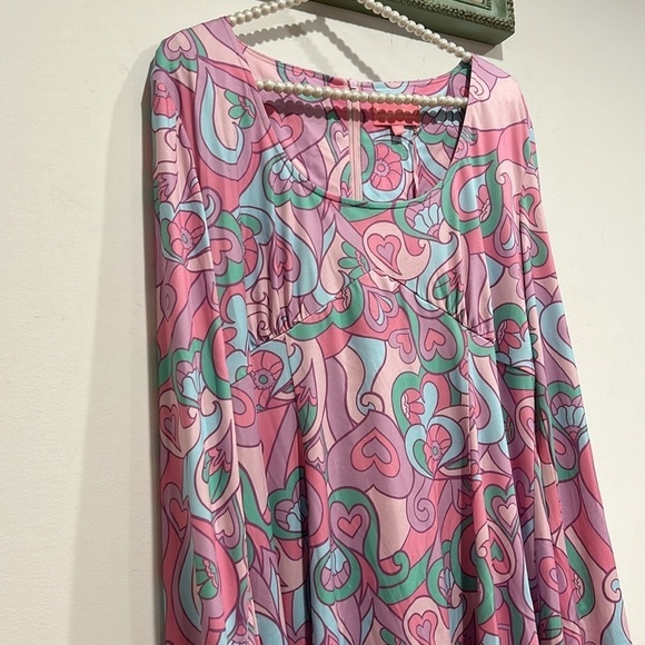 Dolls Kill x Sugar Thrillz Pink Swinging Scene Dress 60s mini women’s xl new - Picture 4 of 7